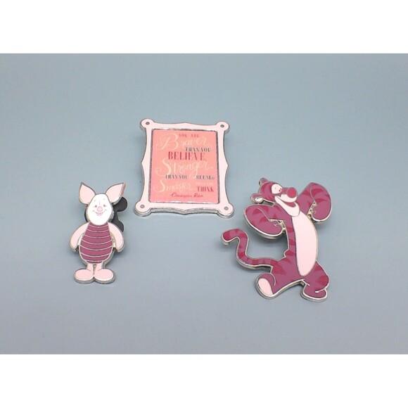 Disney 2019 Winnie The Pooh Tigger Piglet Wisdom Quote Lapel Pin Enamel READ - Picture 1 of 6